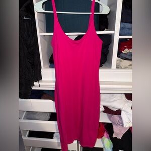 EXPRESS hot pink tank dress size medium